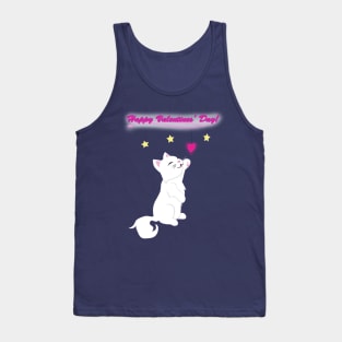 Valentines Day Cat Tank Top